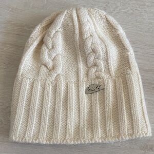 Nike Ivory Cable Knit Beanie